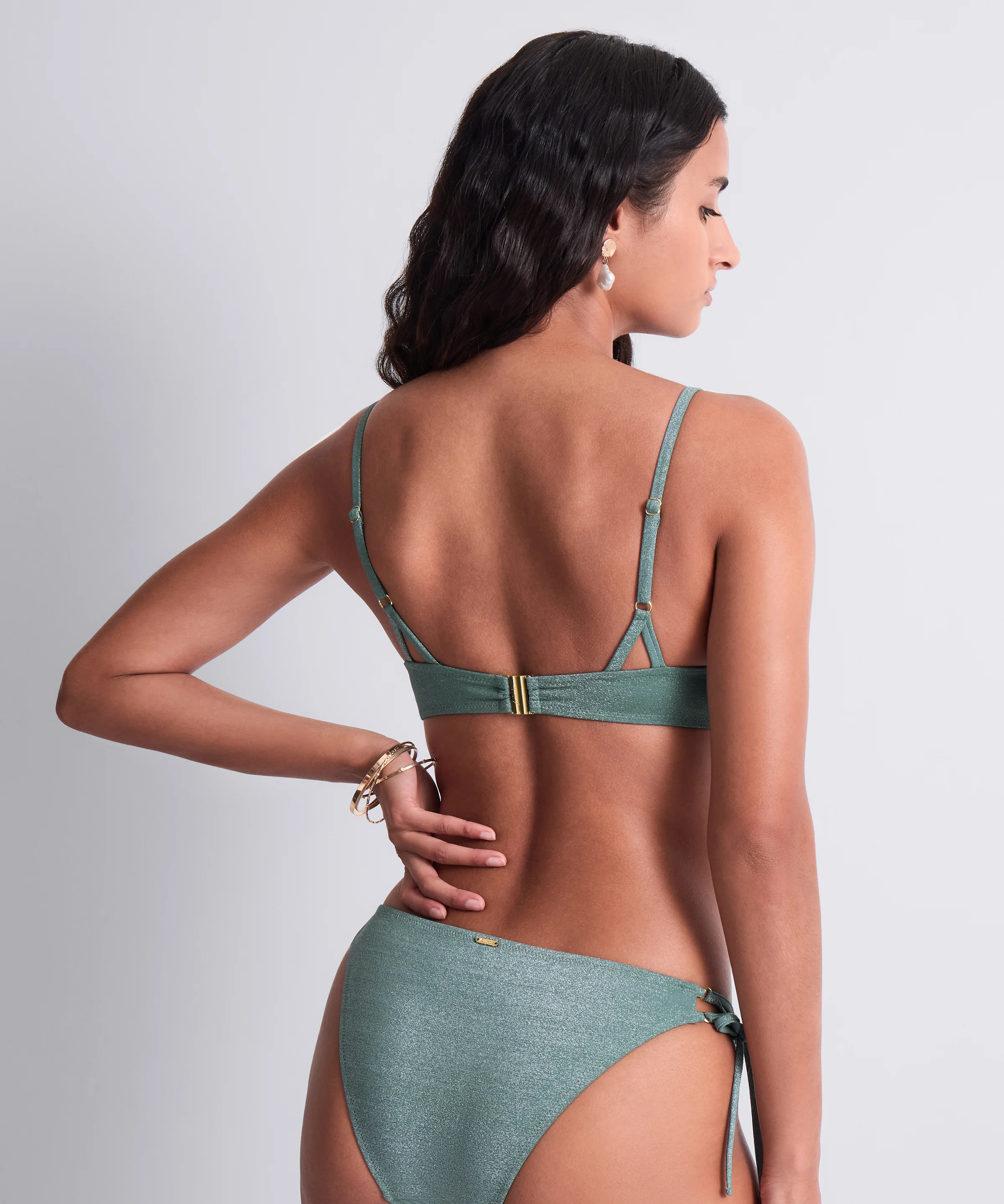 Summer Glow Bas de maillot de bain taille basse Aqua - Image 4