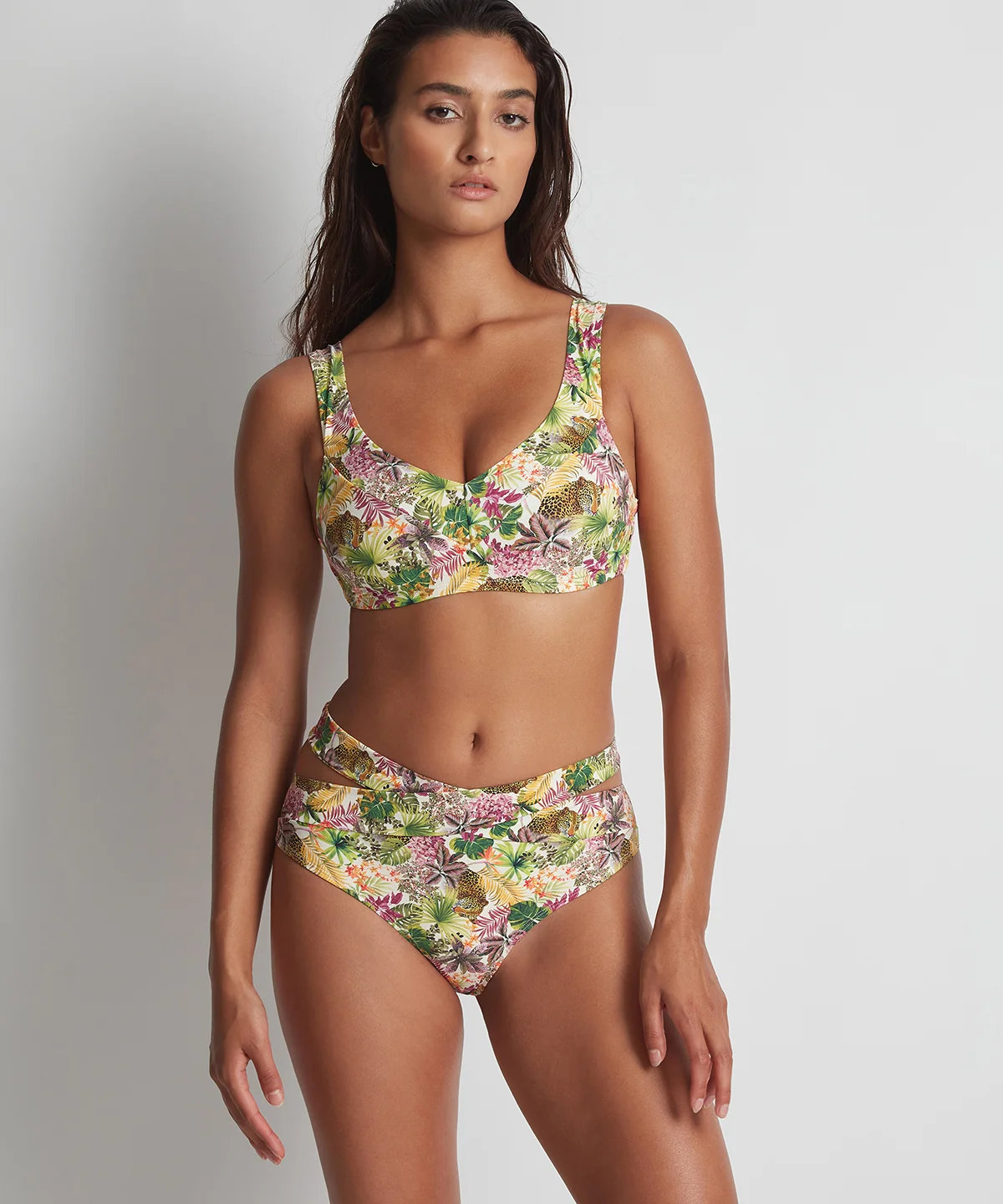 Exotic Fever Bas de maillot de bain taille haute Tropicale Light - Image 2
