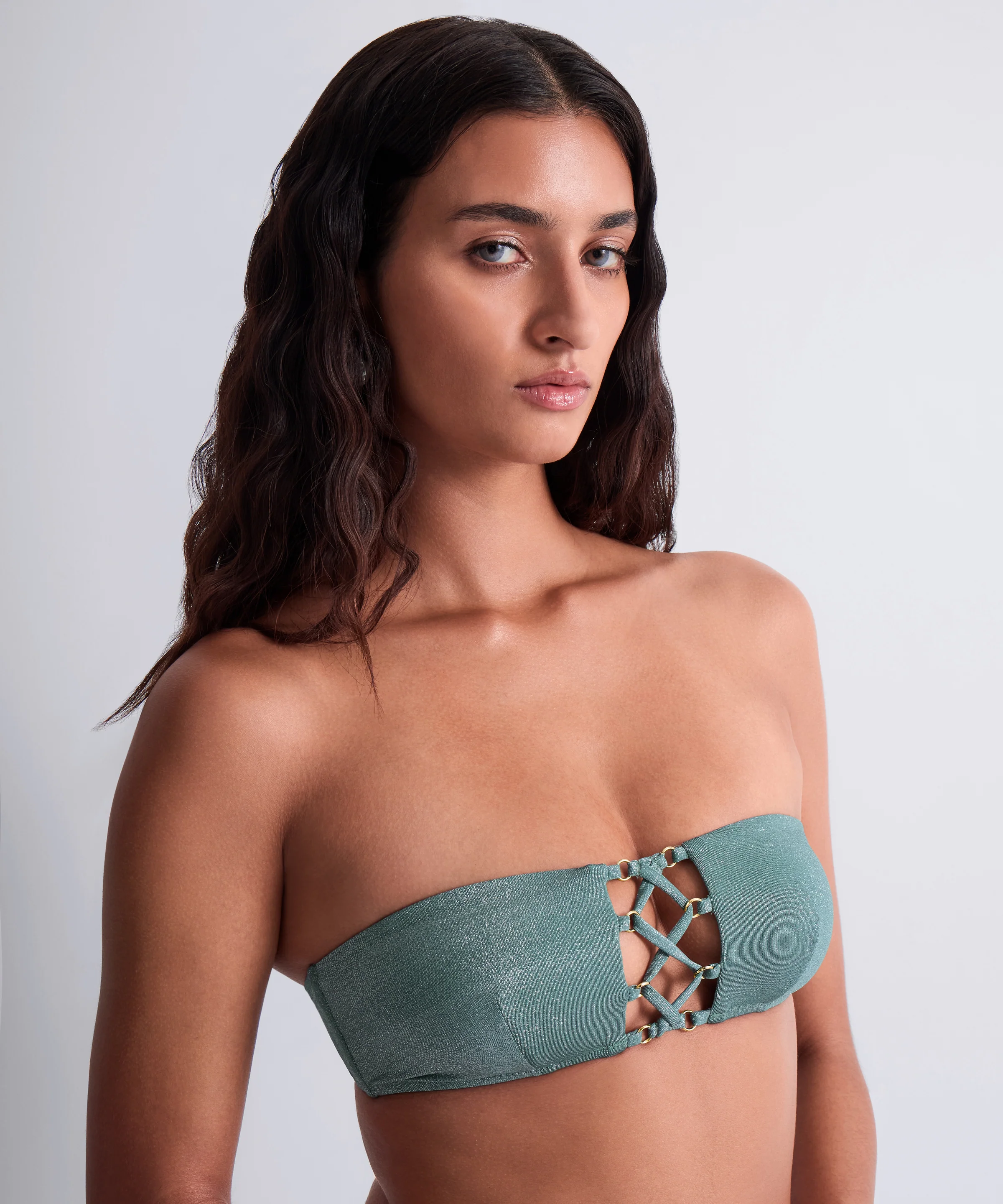 Summer Glow Haut de maillot de bain Bandeau souple Aqua - Image 5