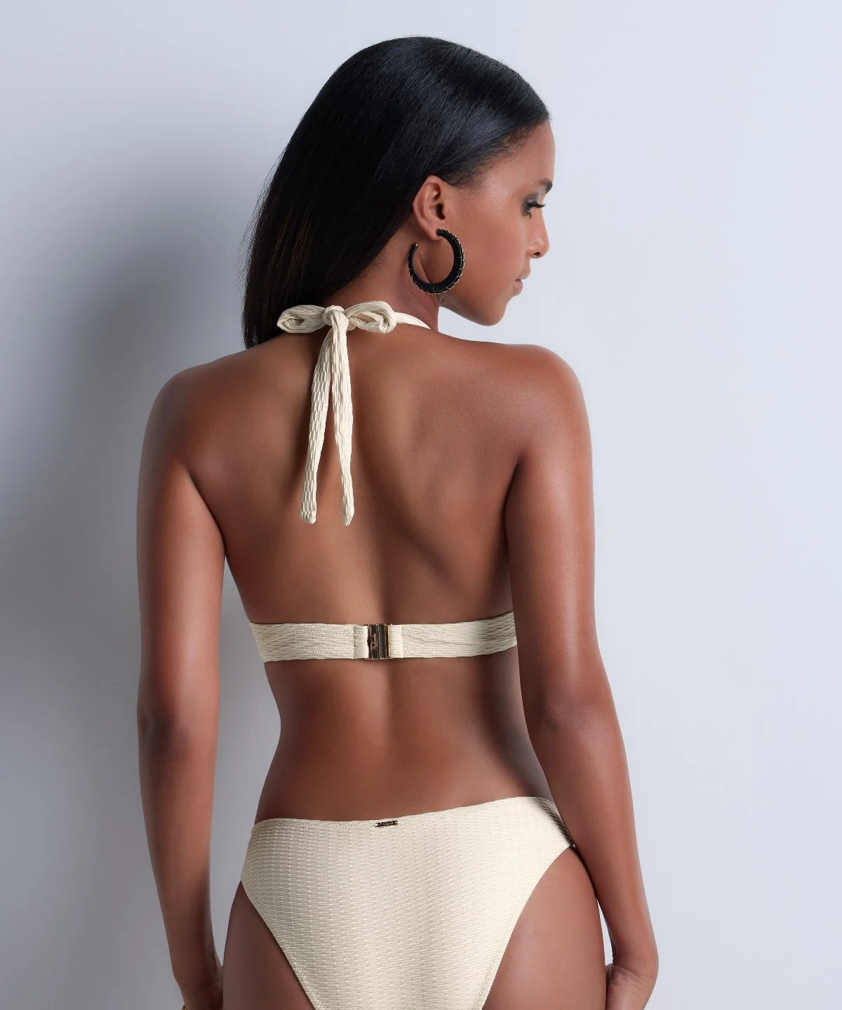Shimmering Waters Haut de maillot de bain Push-up coques Golden White - Image 4