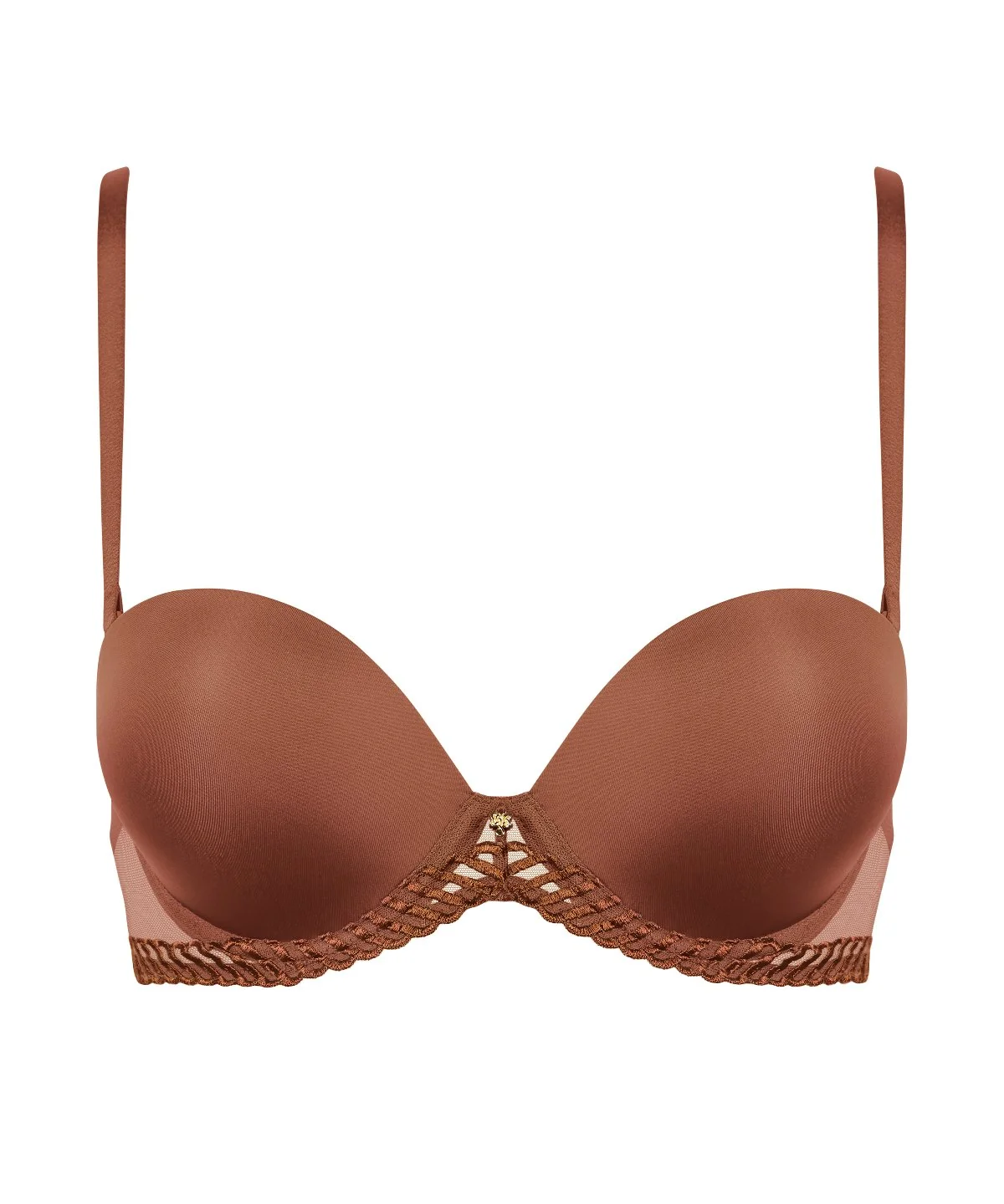 Sheer Emotion Soutien-gorge Bandeau plunge Honey