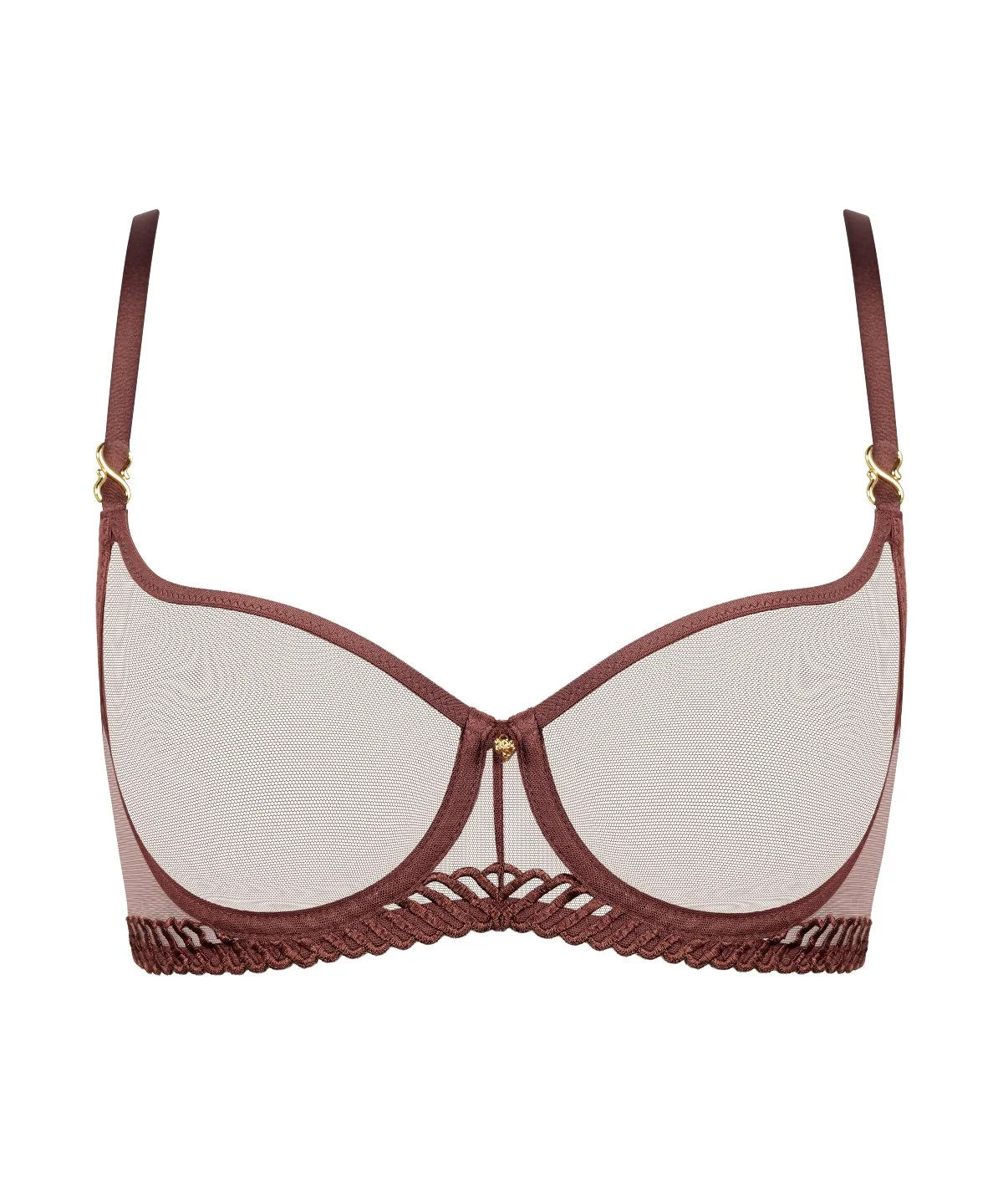 Sheer Emotion Soutien-gorge Corbeille avec armatures Sepia