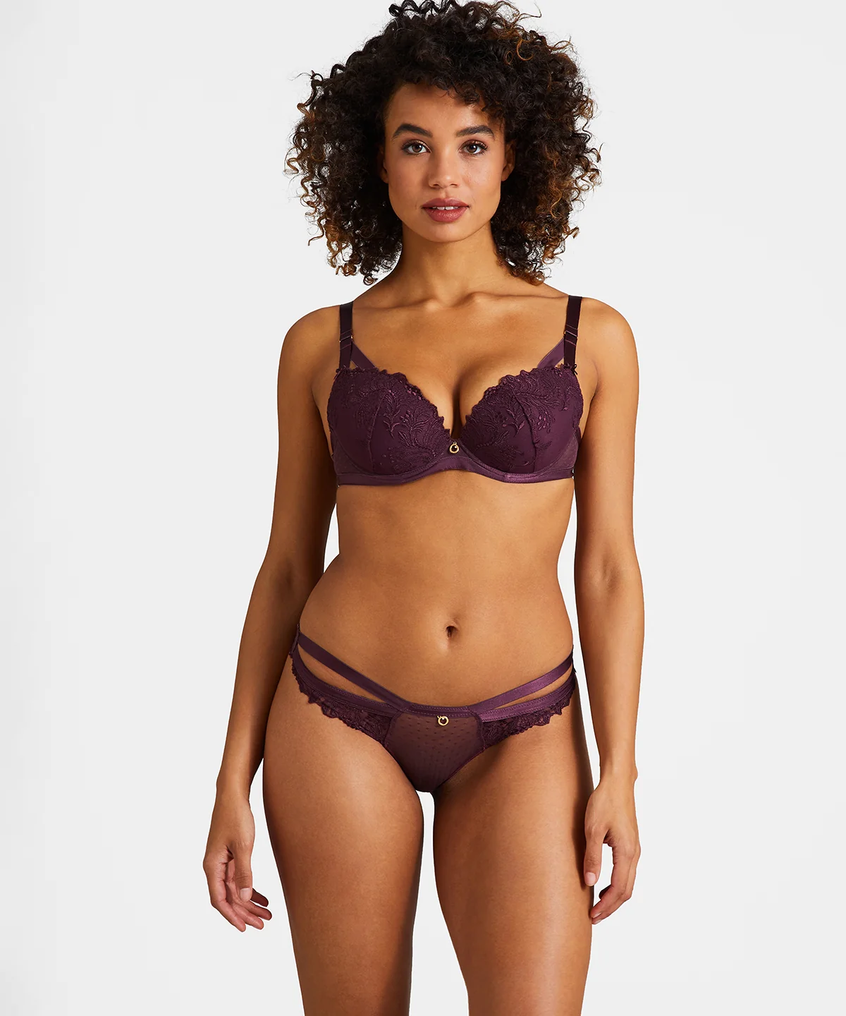 Femme Passion Soutien-gorge Push-up coques Wineberry - Image 2