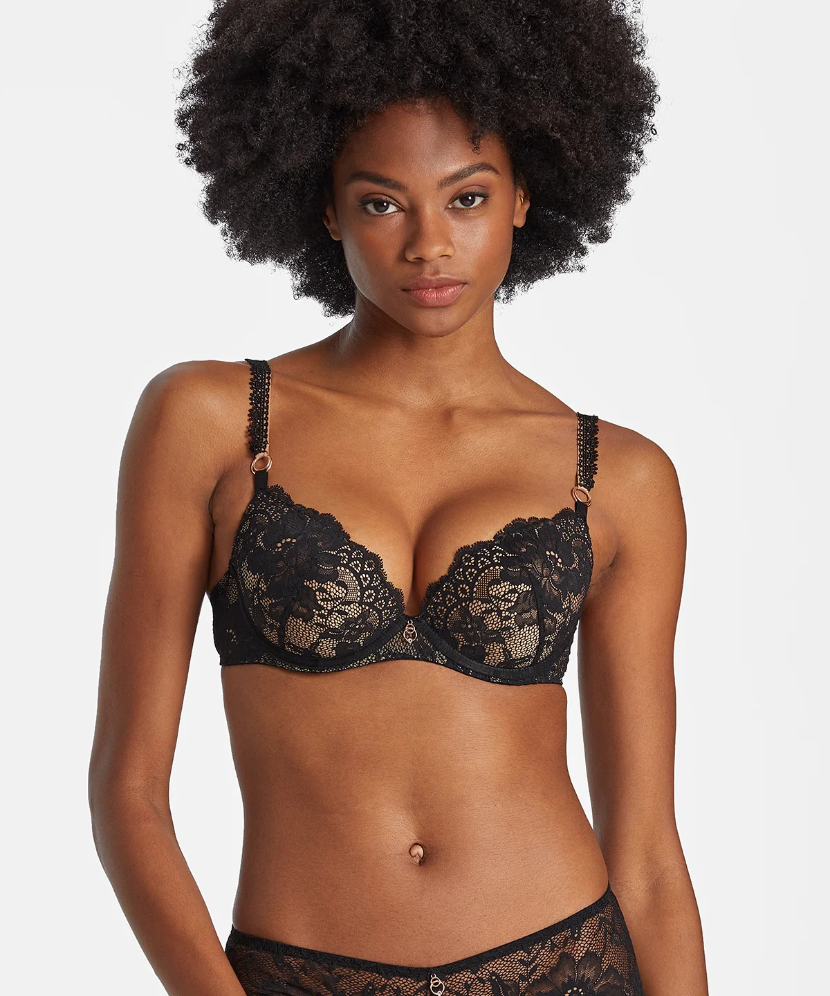 Night Bird Soutien-gorge Push-up coques Black queen - Image 3