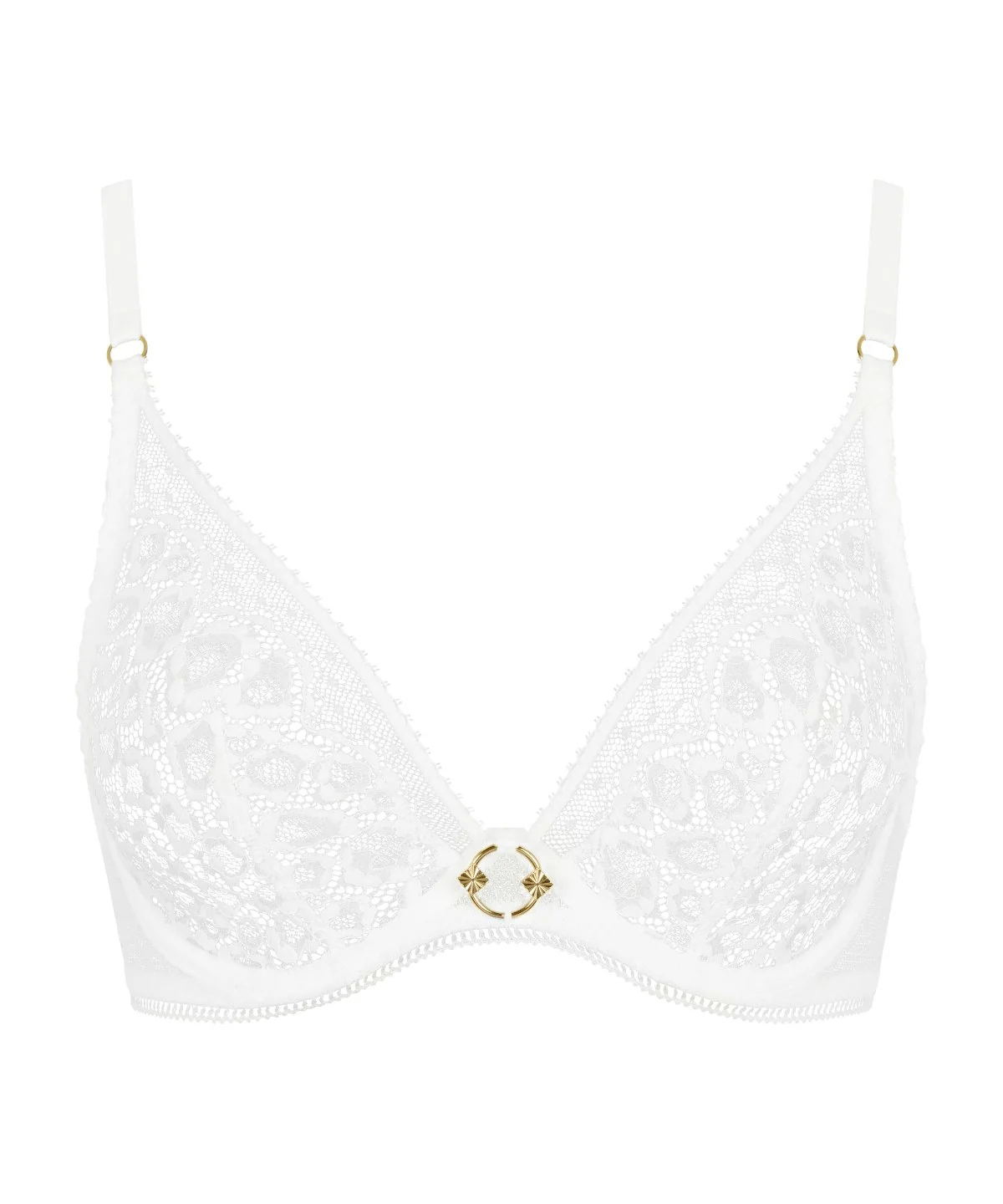 Illusion Fauve Soutien-gorge Triangle avec armatures White