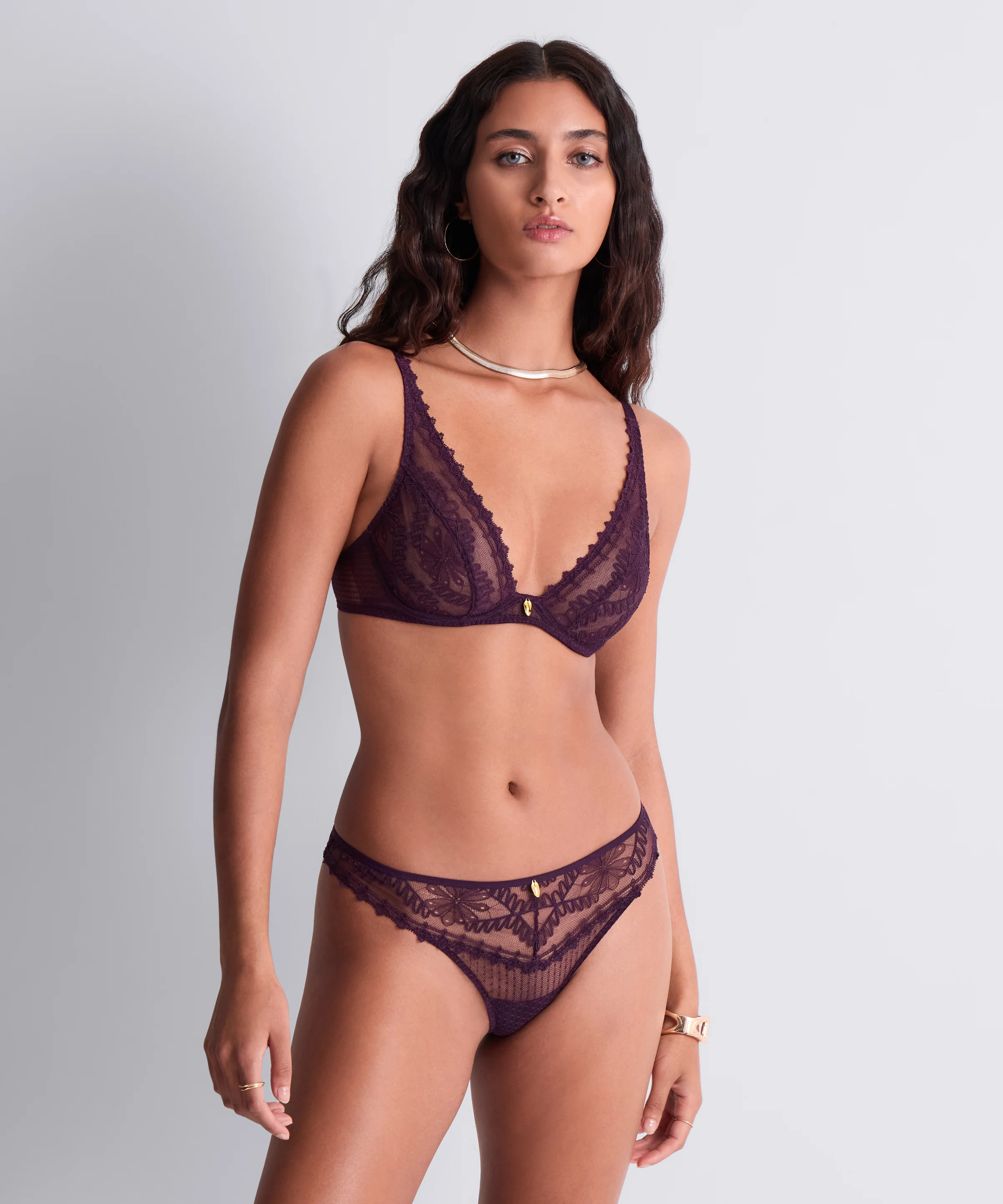 Mystery of Love Tanga Plum - Image 2