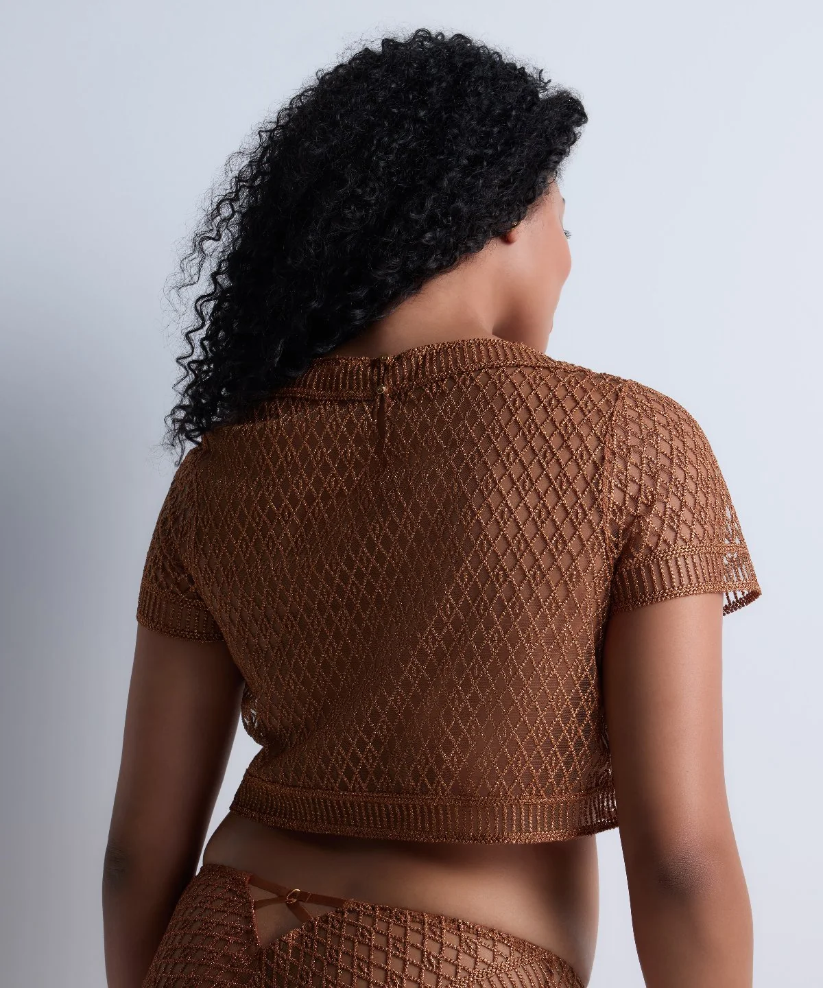 Stardust Dream Top manches courtes Amber Gold - Image 6