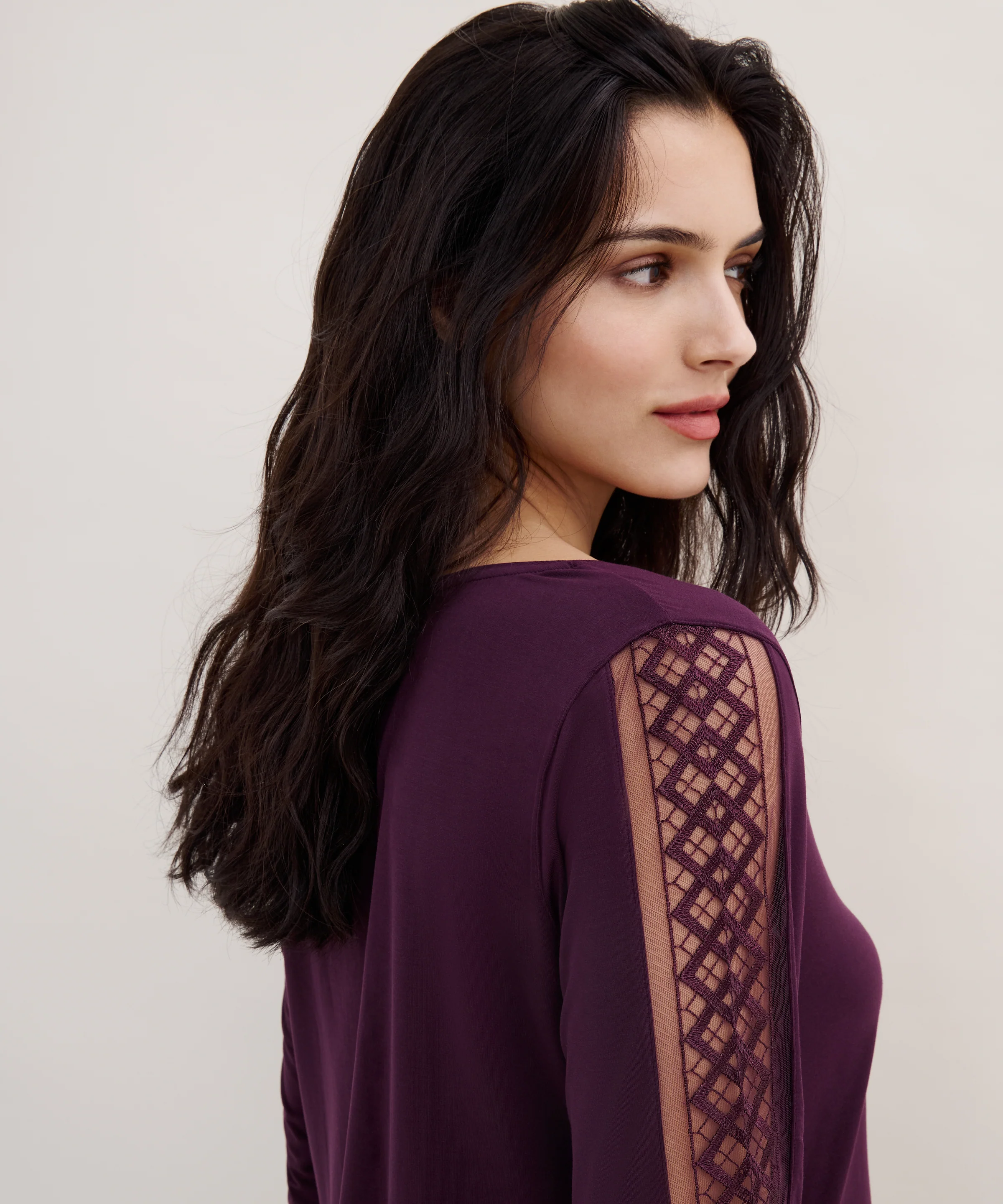 Sweet Obsession Top manches longues Deep Berry - Image 5
